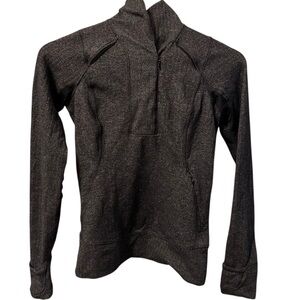 Lulu Think Fast Pullover 1/2 Zip Long Sleeve Size 10